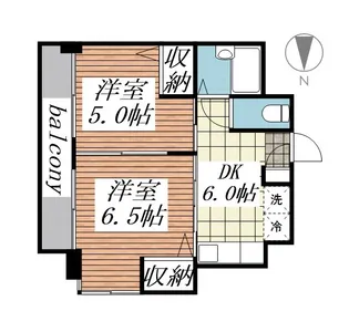 リッツコート宮町【3階】の間取り