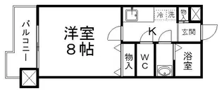 シティマンション木町通【9階】の間取り