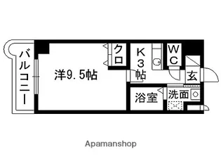 プログレス八乙女【3階】の間取り
