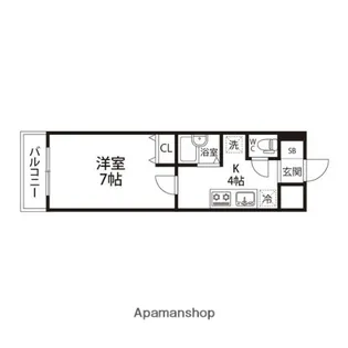 サンヴァーリオ新田駅前Ⅴ【2階】の間取り