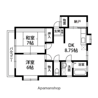 サンフィールドⅠ【201号室】の間取り