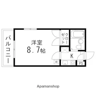 1Kの間取り画像
