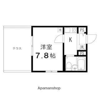 1Kの間取り画像