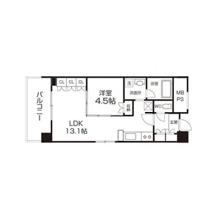 シュロスミーナ晩翠通【2階】の間取り