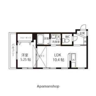 サルートオリンピア【201号室】の間取り