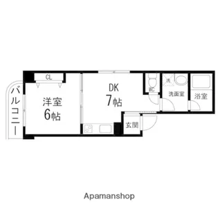 パストラル河原町【202号室】の間取り