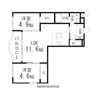 ファミール・サイセイⅡ【101号室】の間取り