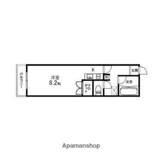 コンフォート宮城野ステーション【201号室】の間取り