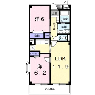 サニーヒル仙台南【4階】の間取り