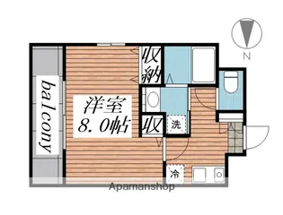 アブニール小田原【7階】の間取り