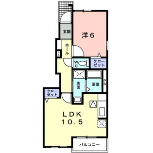 NEO BEE VALLEYⅡ【1階】の間取り
