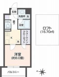 ヴィアーレ新寺【9階】の間取り