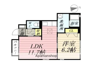 ヴィクトワーズ【1階】の間取り