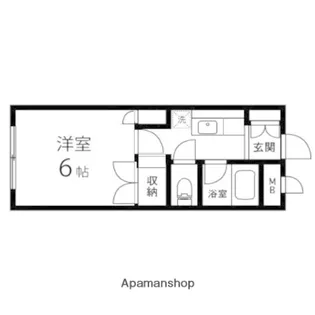 ラフォーレ八木山【101号室】の間取り