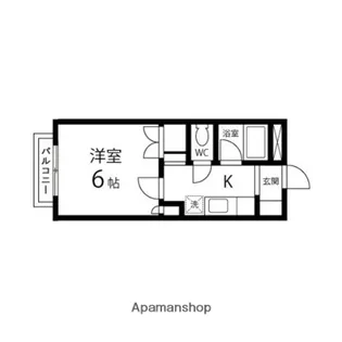ラフォーレ八木山【208号室】の間取り