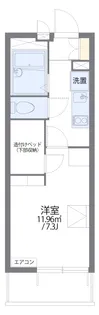 レオパレスりんぶん【309号室】の間取り