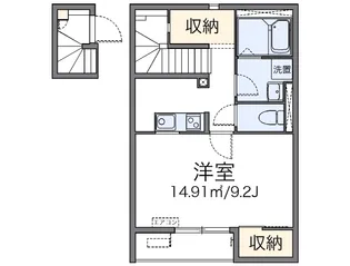 レオネクストブラン【208号室】の間取り