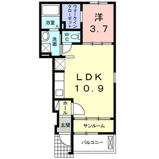 クラール【1階】の間取り