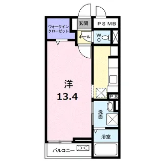 アビタシオン・ボヌール【1階】の間取り