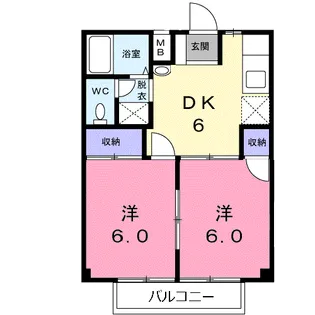 セピアコートSATO【2階】の間取り