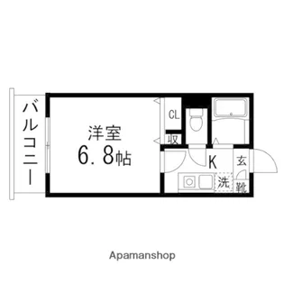 コンフォートKM【507号室】の間取り