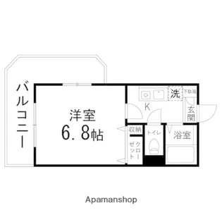 コンフォートKM【508号室】の間取り