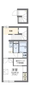 レオパレスサニーサイドハイツ【201号室】の間取り