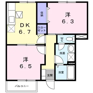 グラースTY【1階】の間取り