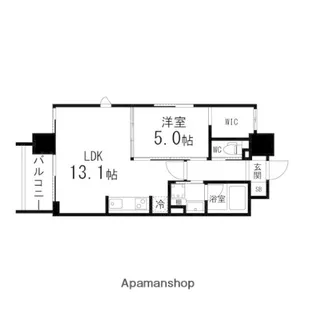 コンフォートEXE榴岡公園【0804号室】の間取り