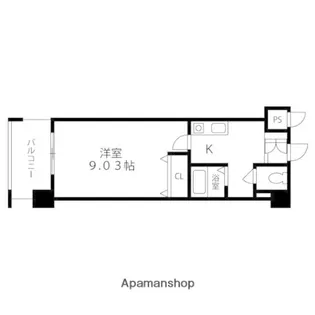 グランマーレKMK【504号室】の間取り