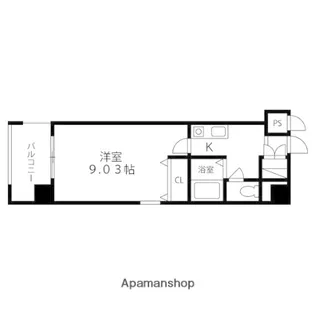 グランマーレKMK【702号室】の間取り