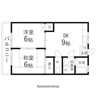 ΑNEXT仙台第17【102号室】の間取り