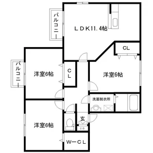 コルベイユ A【2階】の間取り