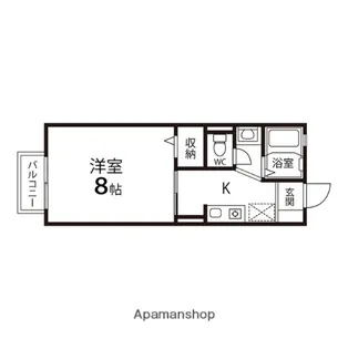 セジュール幸町【202号室】の間取り