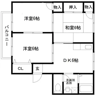 アメニティゾーン沖野【2階】の間取り