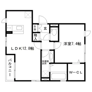 DーROOM新寺【1階】の間取り