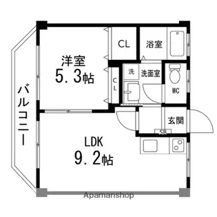 メゾン・ド・ソレイユ【101号室】の間取り