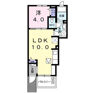 ラ リュミエール【1階】の間取り