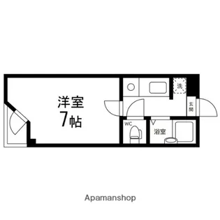 ベルシティ八木山【102号室】の間取り