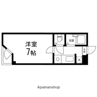 ベルシティ八木山【105号室】の間取り