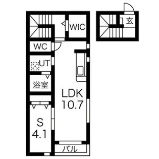 プランドール館腰【2階】の間取り