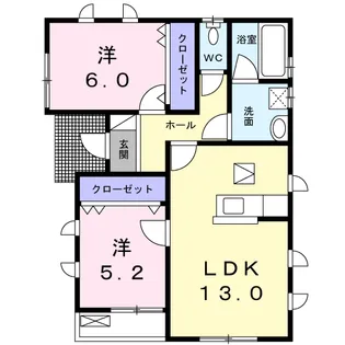 宮城県仙台市太白区西の平1丁目【一戸建】の間取り