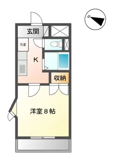 グランドール壱番館【1階】の間取り