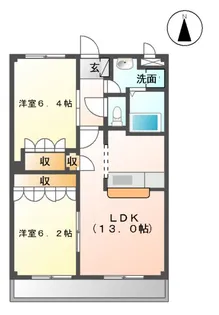 グランディール【2階】の間取り