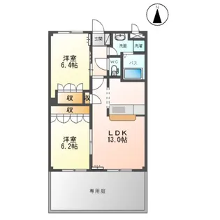 グランディール【1階】の間取り