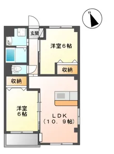 レジーナ郡山【2階】の間取り