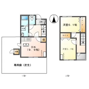 オアシス彩園Ⅰ【1階】の間取り