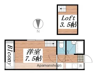 ハイツピアV【207号室】の間取り