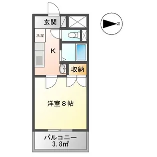 グランドール弐番館【00402号室】の間取り