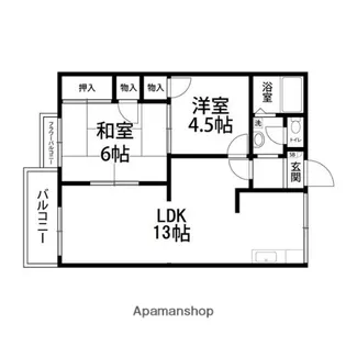 エレガンス【203号室】の間取り